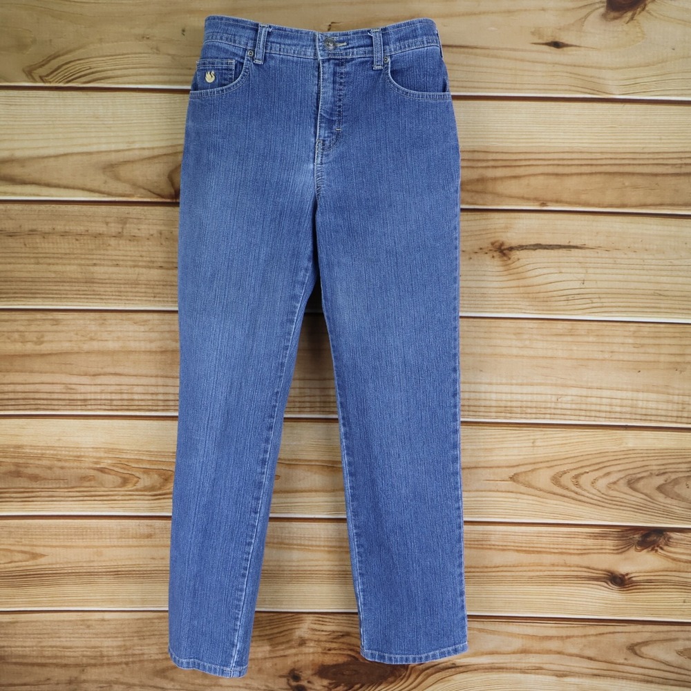 Gloria Vanderbilt Jeans Womens 6 Short Blue Medium‎ Wash Denim Mid Rise Pockets